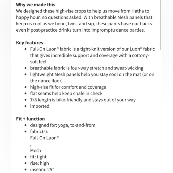 Lululemon Wunder Under Tech Mesh size 2 - Picture 9 of 10